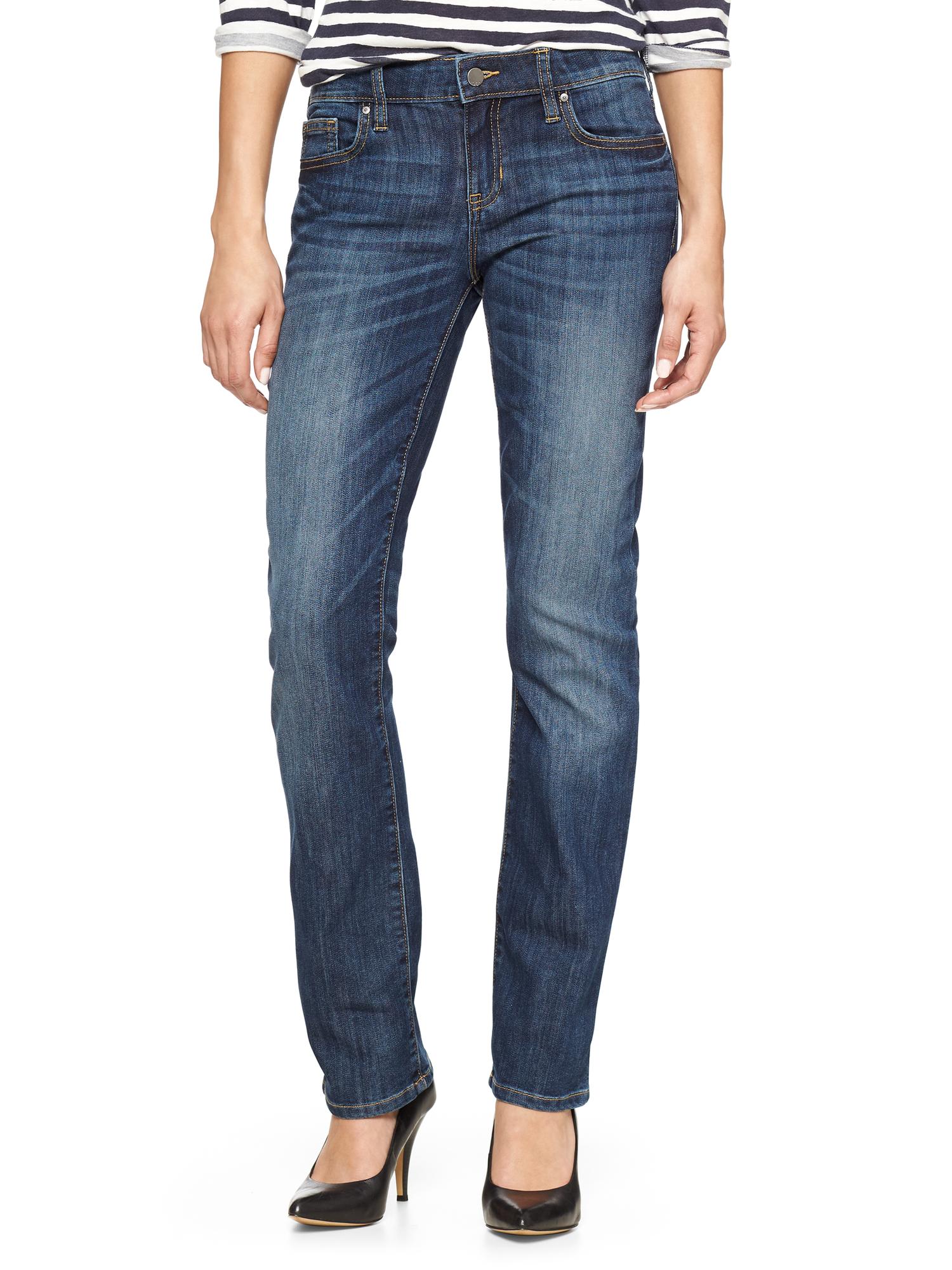 Mid Rise Real Straight Jeans | Gap Factory