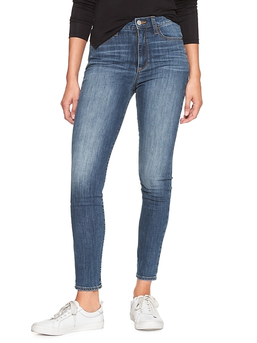 Image number 1 showing, Super High Rise True Skinny Jeans