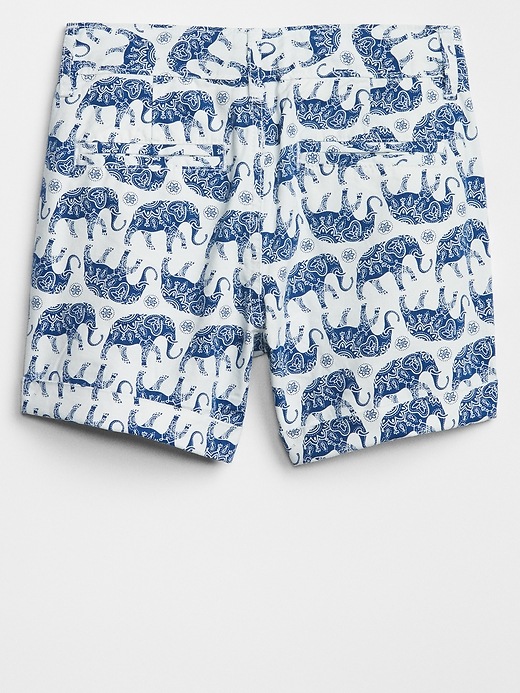 Image number 2 showing, 3.5" Elephant Print Midi Shorts