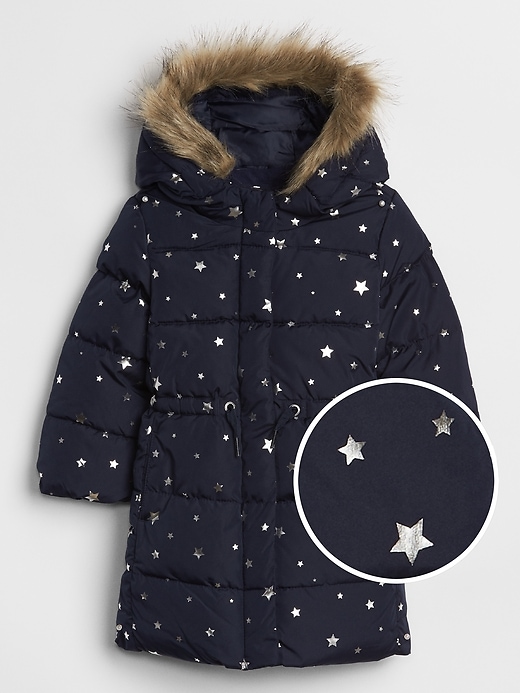 View large product image 1 of 1. Toddler Print Long Warmest Jacket