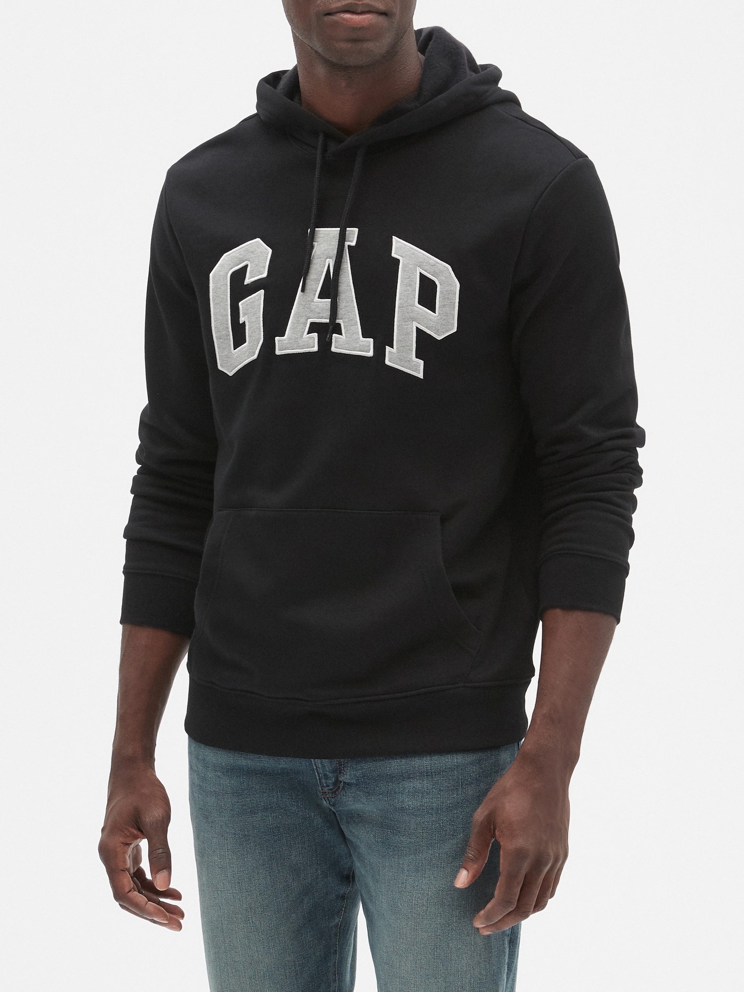gap logo fleece hoodie