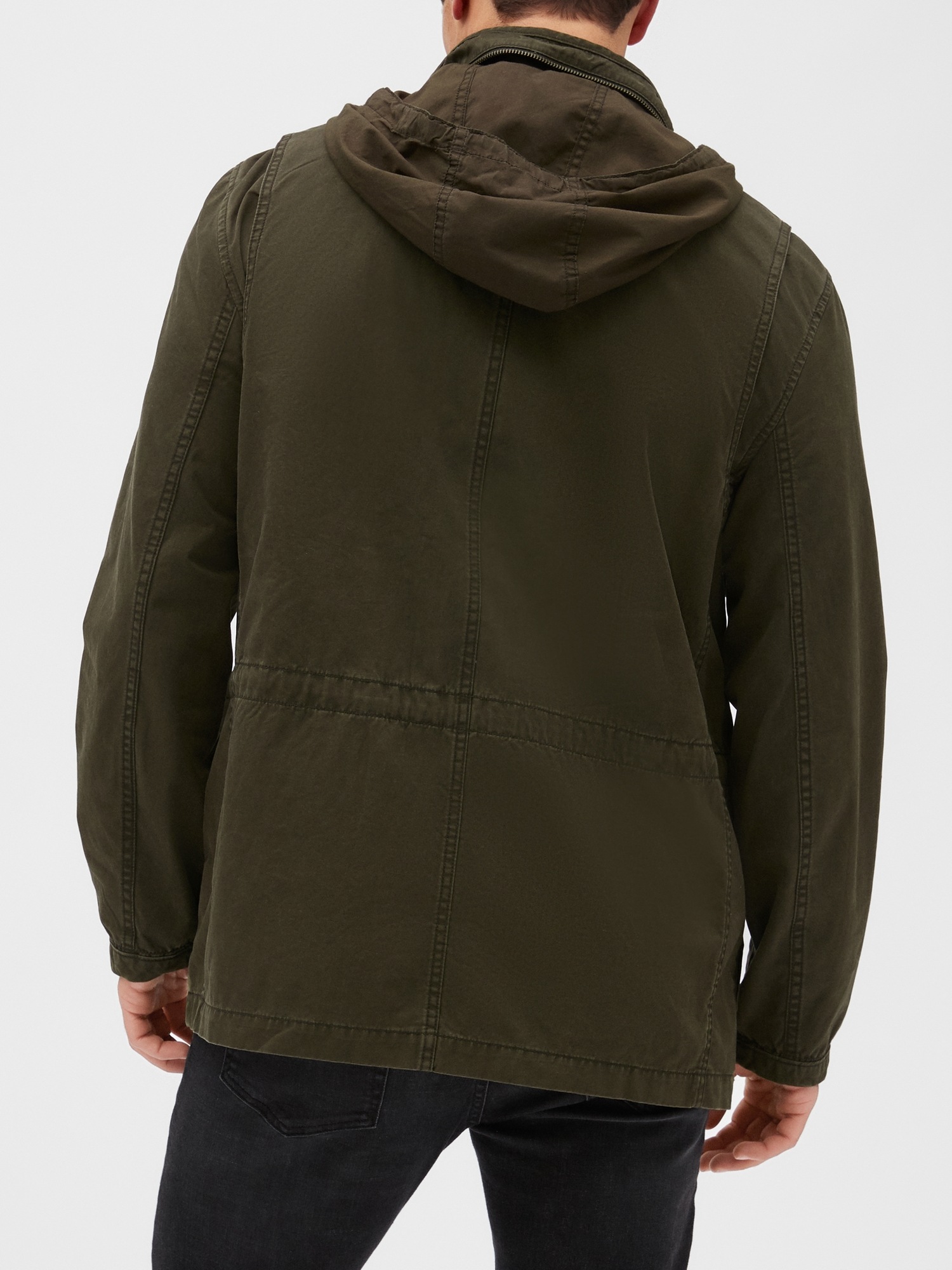 Military Jacket with Hidden Hood | Gap 