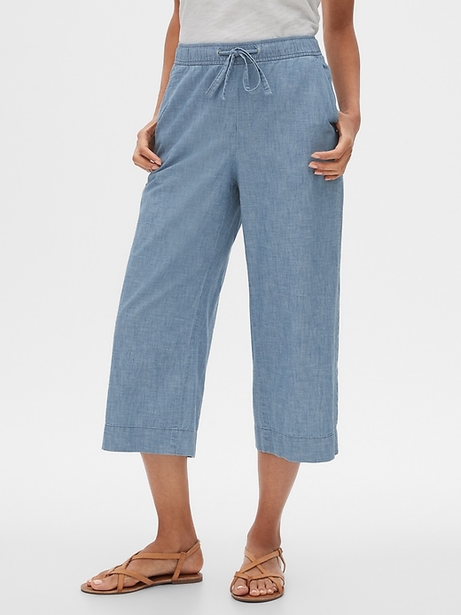 gap chambray pants