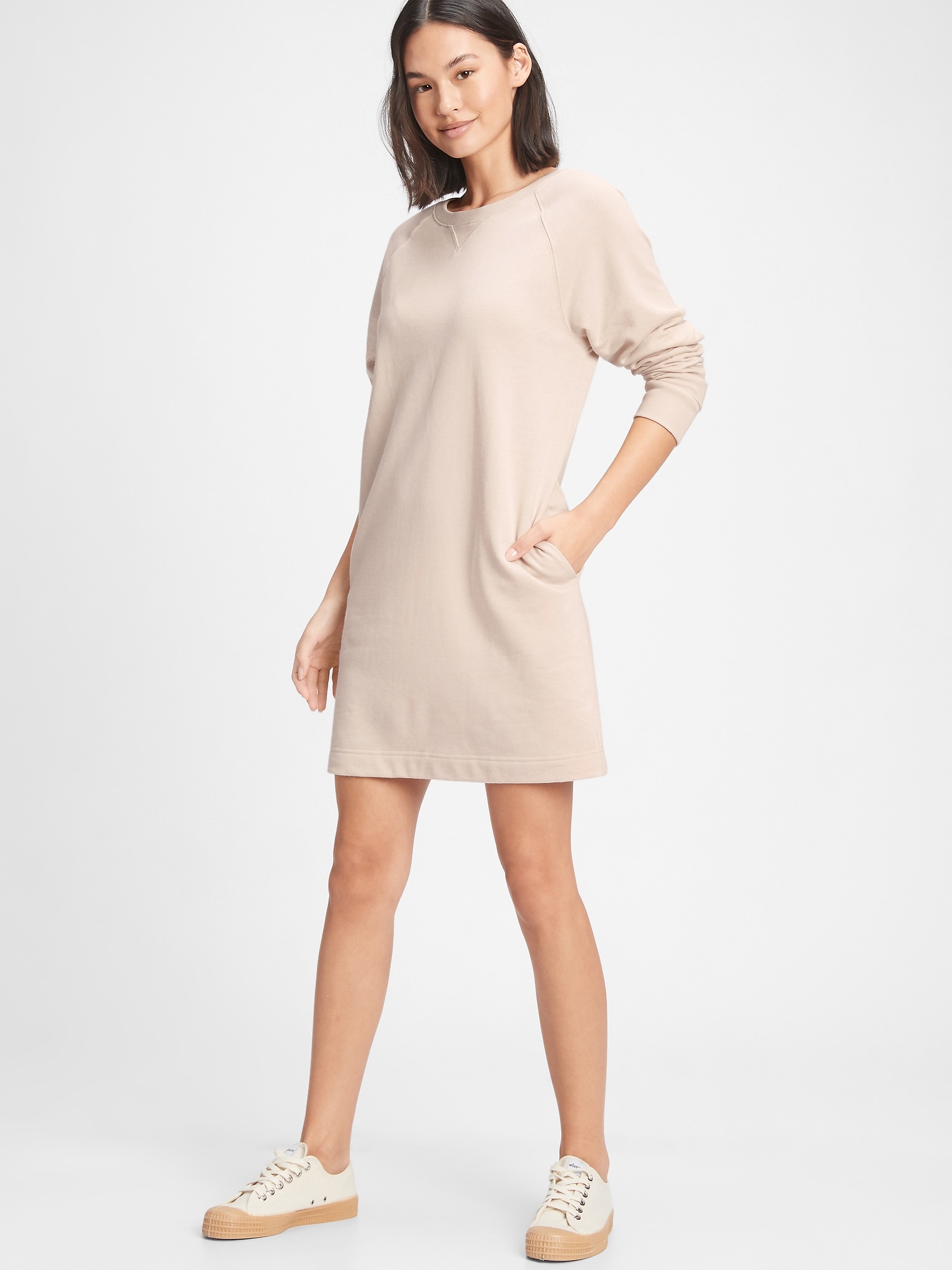 gap pocket sweatshirt dress