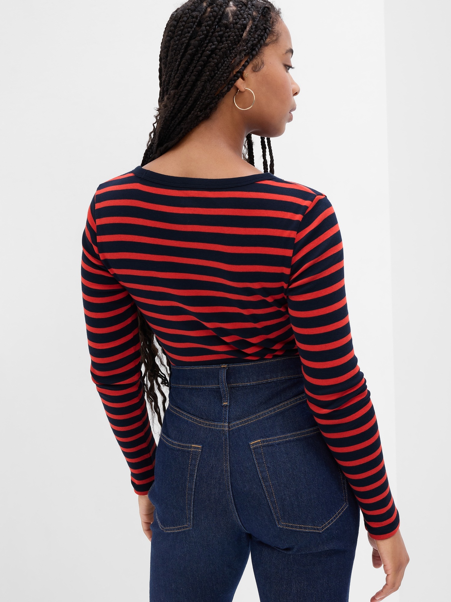 Favorite Stripe Crewneck T Shirt Gap Factory