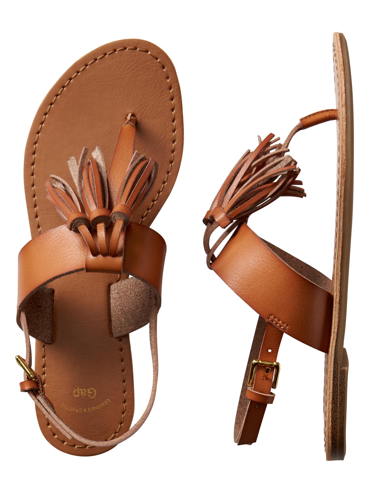 Fringe on sale thong sandals