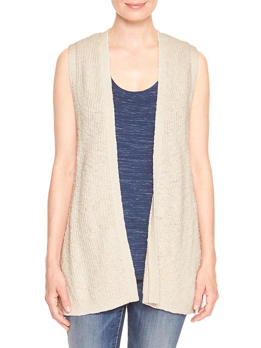 Long openfront sweater vest Gap Factory