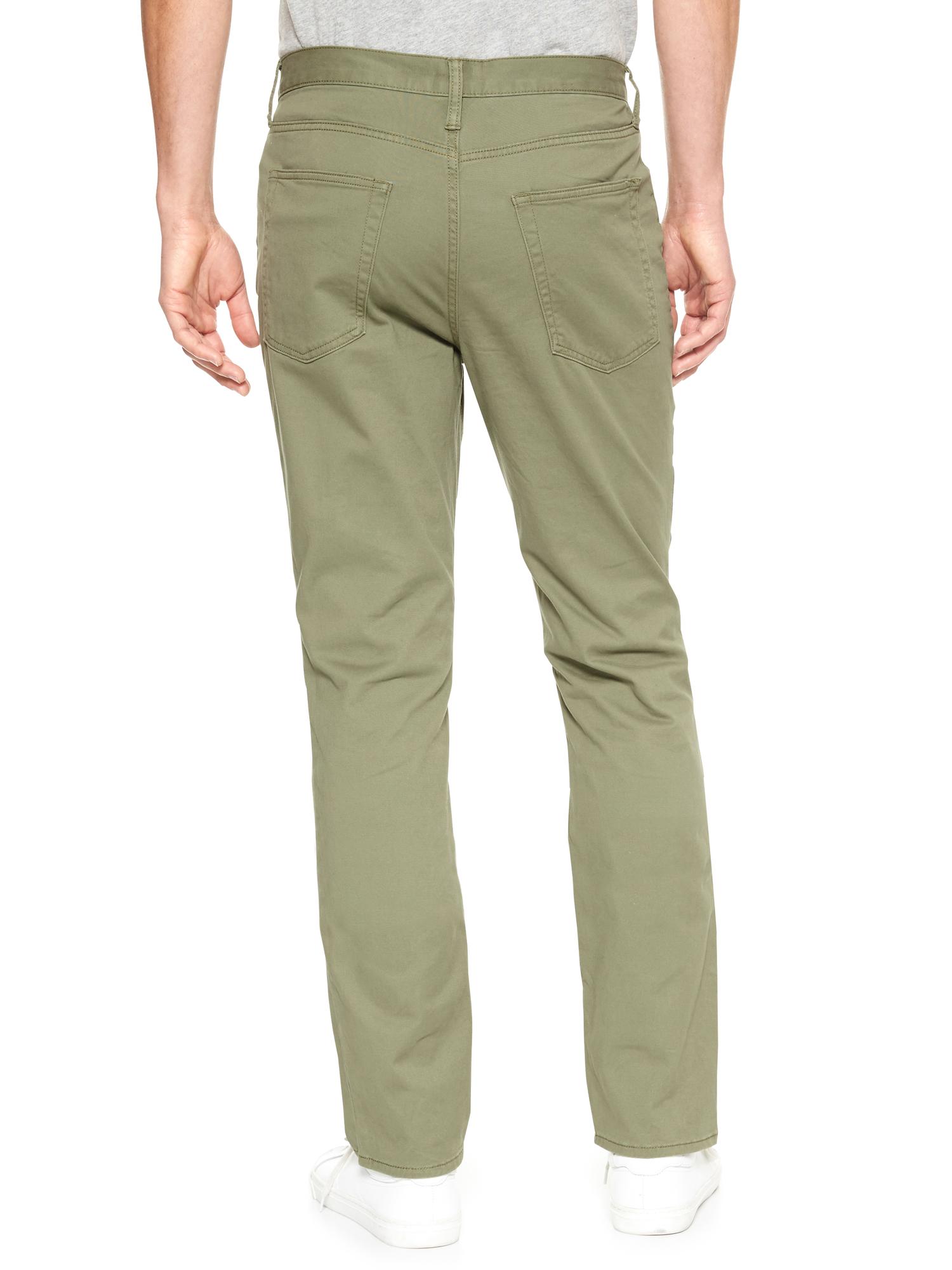 GapFlex Twill Pants in Slim Stretch with Washwell™