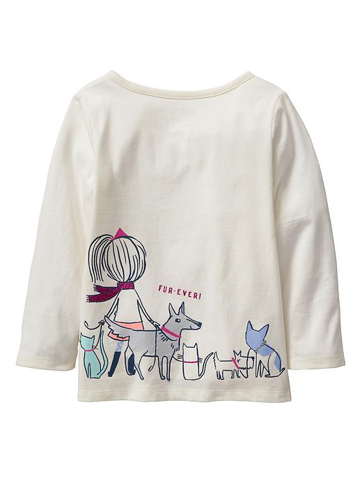 Image number 2 showing, Embellished long-sleeve graphic tee