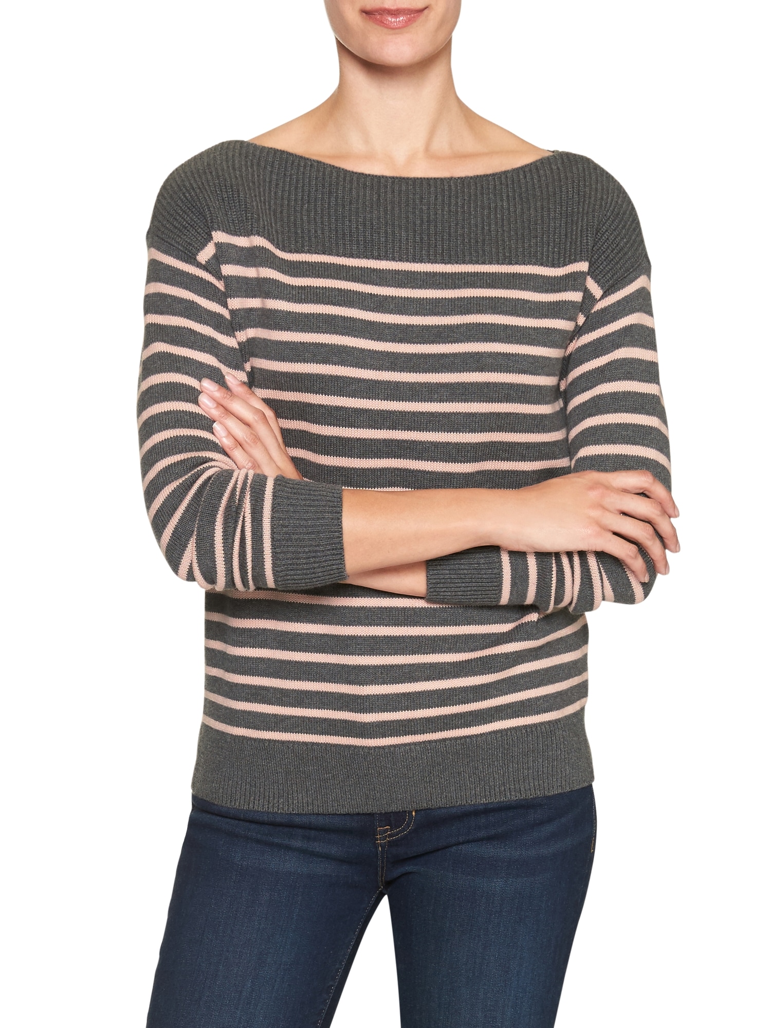 Stripe boatneck sweater | Gap Factory