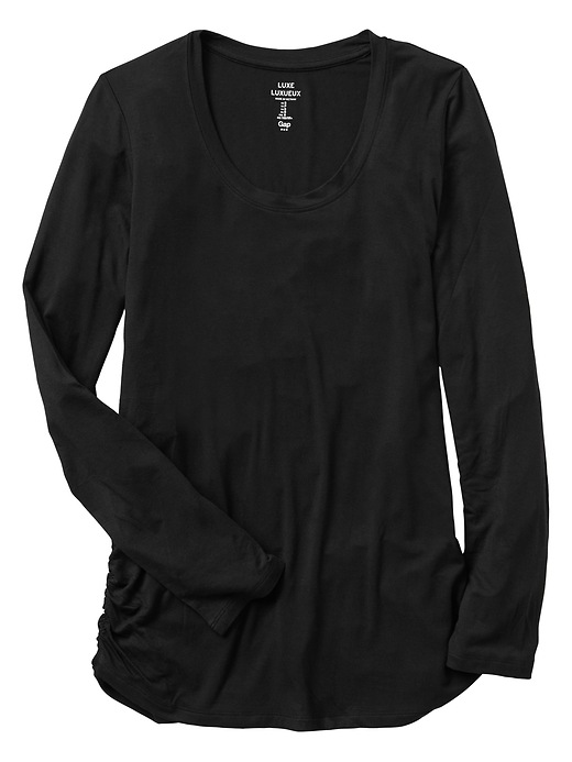 Image number 2 showing, Luxe scoopneck long-sleeve tee