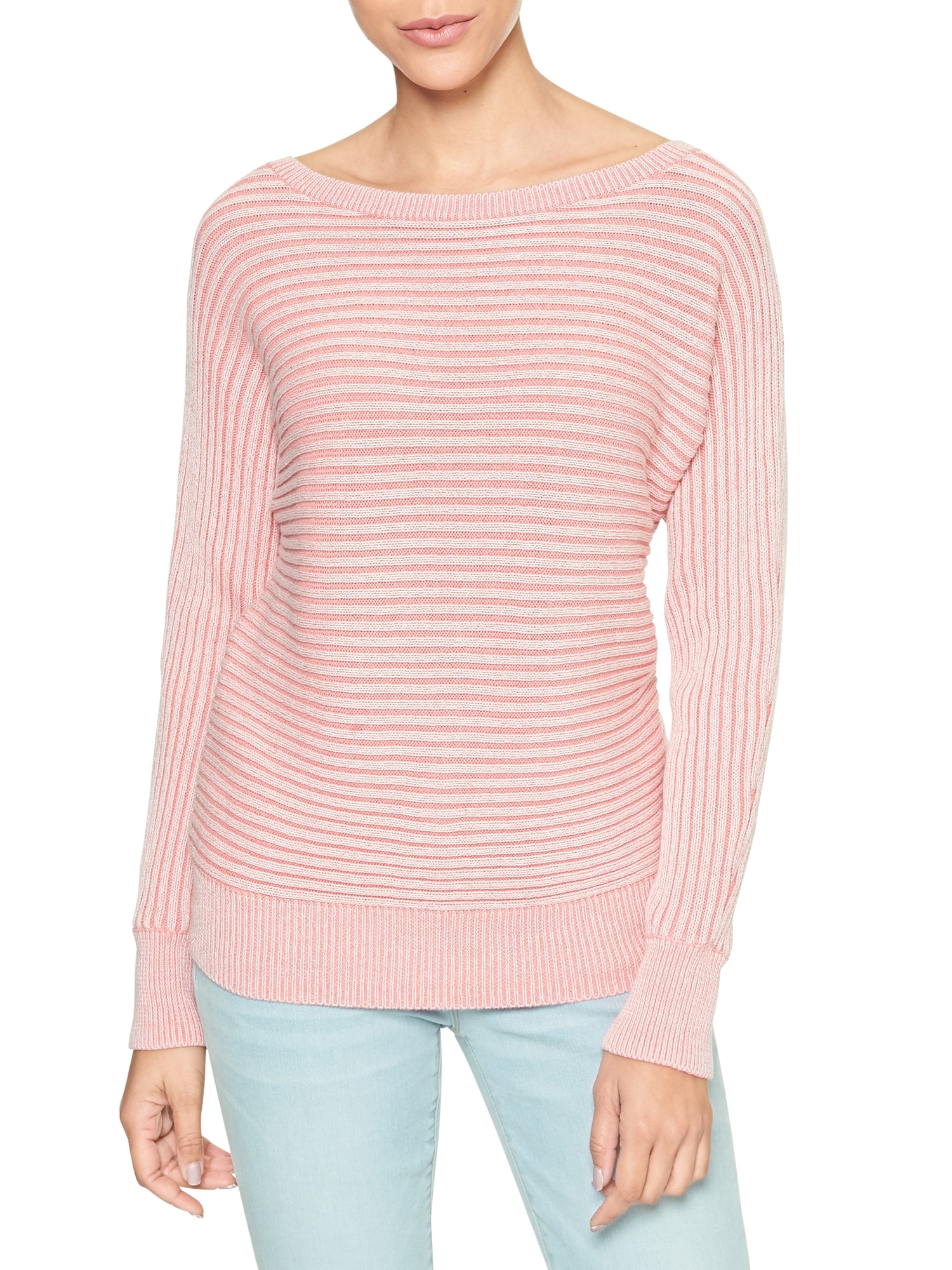 Textured Knit Dolman Sleeve Pullover Sweater Gap Factory 0368