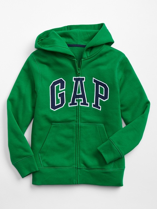 gap green zip hoodie