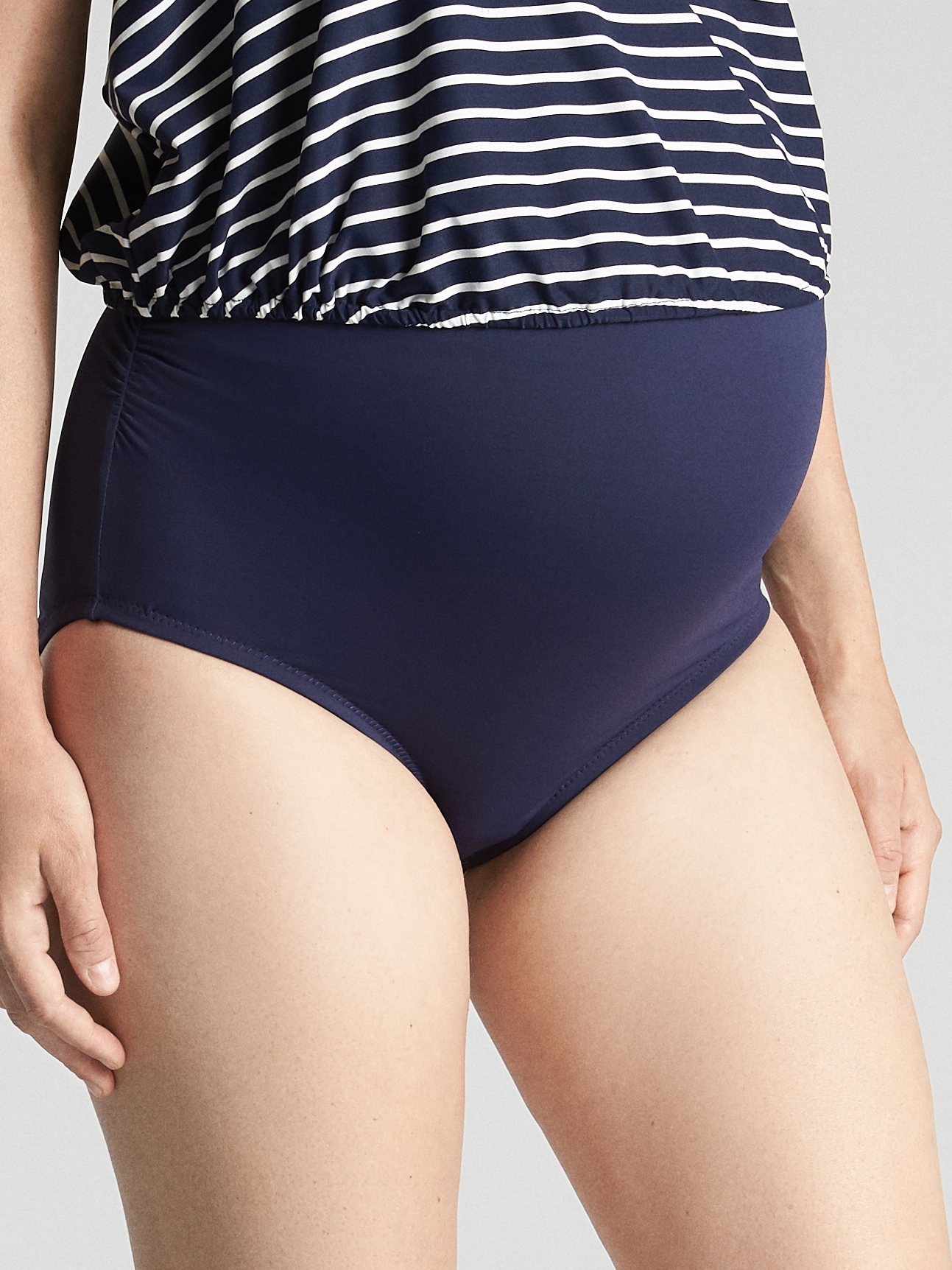 Maternity Recycled Gathered Swim Bottom