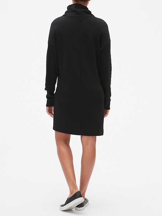 Funnel Neck Sweatshirt Dress