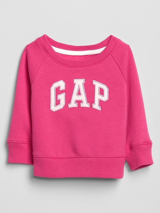 View large product image 1 of 1. babyGap Raglan Gap Logo Pullover