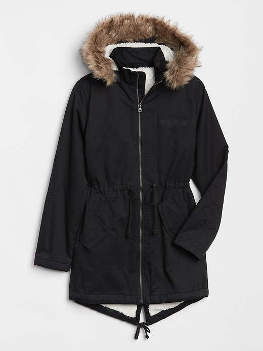 Gap sherpa clearance lined parka