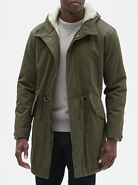 Sherpa clearance fishtail parka