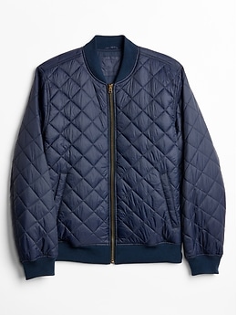 Quilted Bomber Jacket Gap Factory