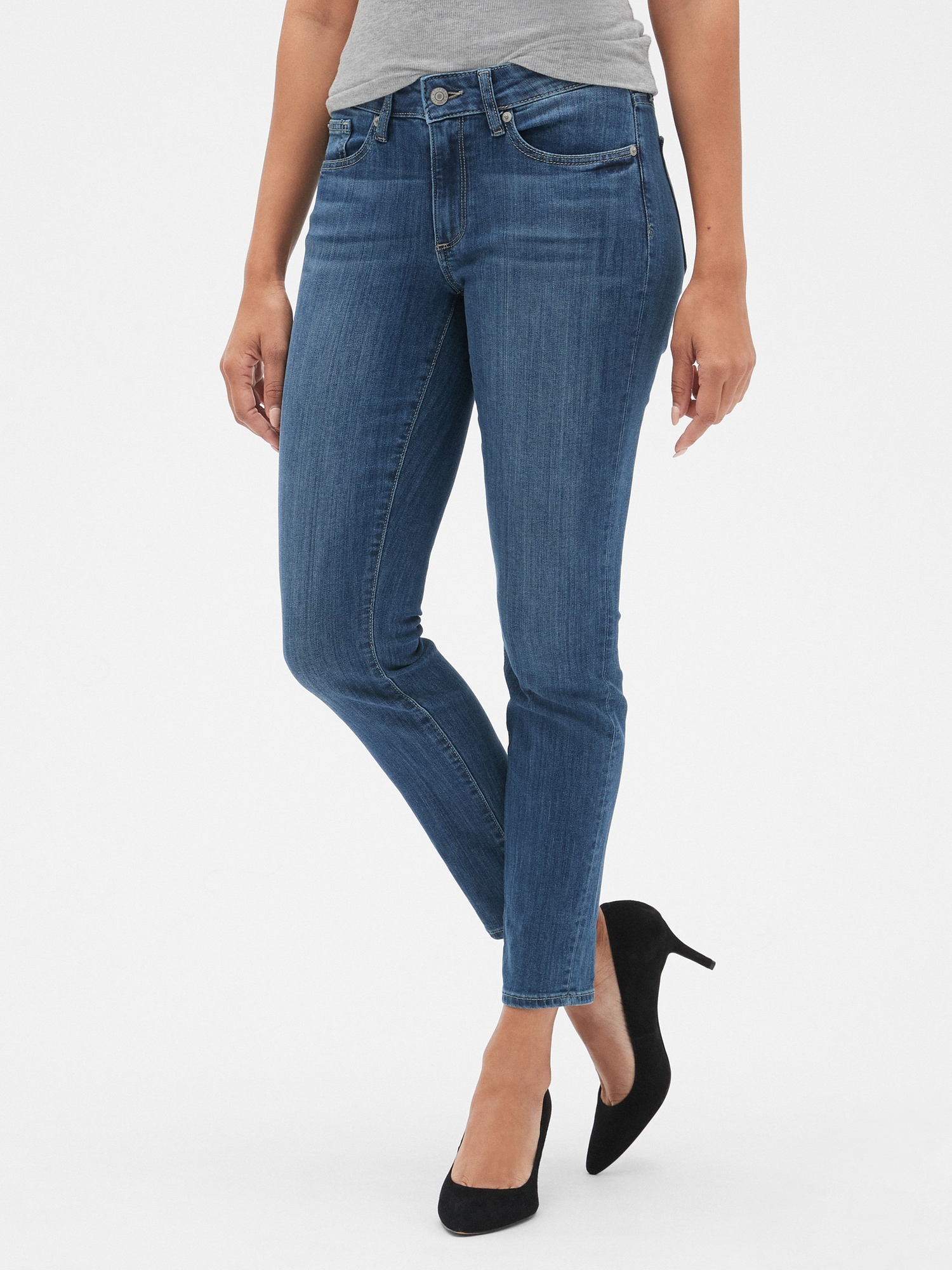 plads logik Bekræftelse Mid Rise Curvy True Skinny Jeans | Gap Factory