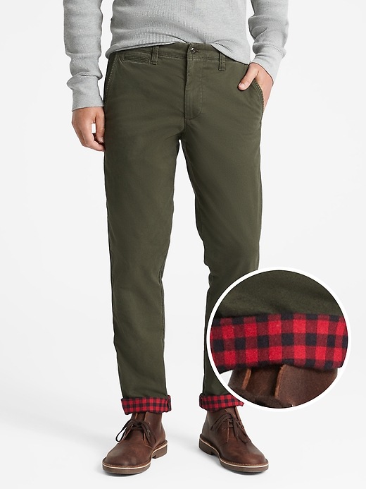 Gap flannel lined pants on sale