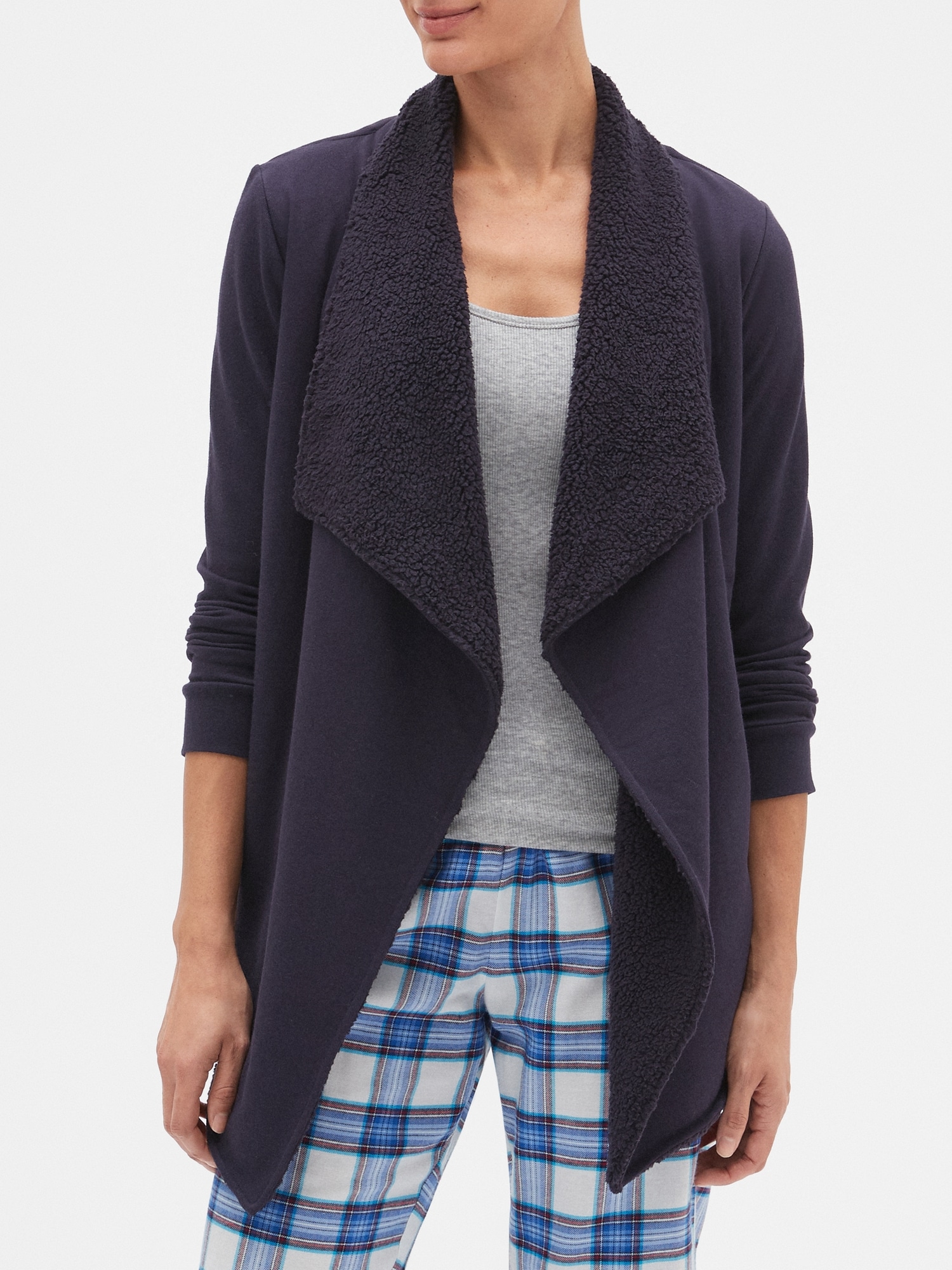 Sherpa Open Front Cardigan