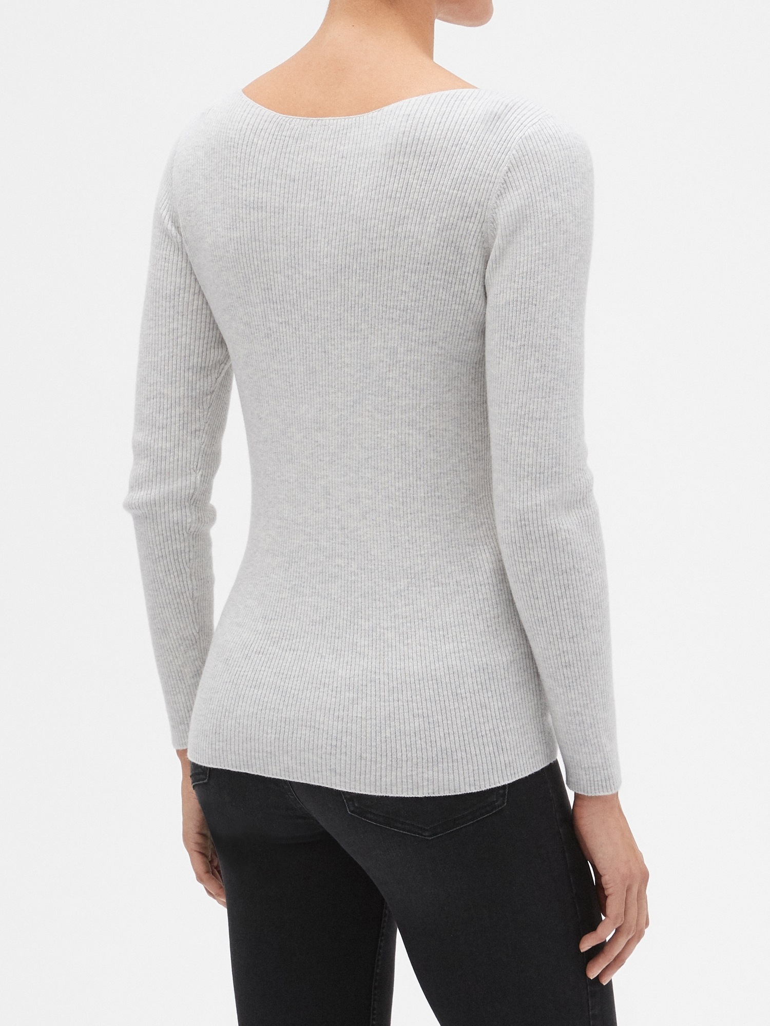 Ribbed Long Sleeve Boatneck Pullover | Gap Factory