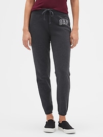 Buy GAP Womens Black Solid Knit Joggers