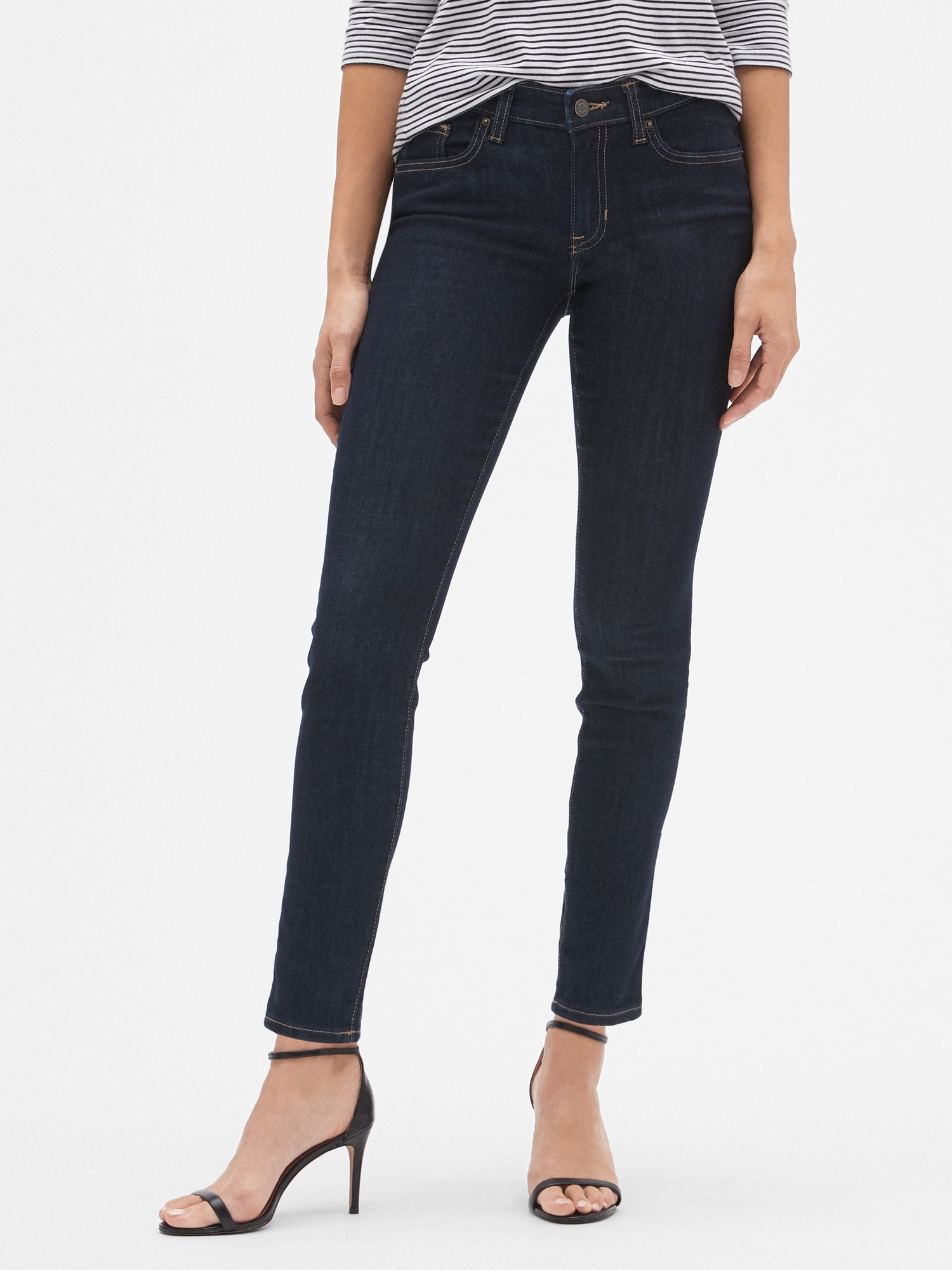 Mid Rise Legging Jeans with Washwell™ | Gap Factory