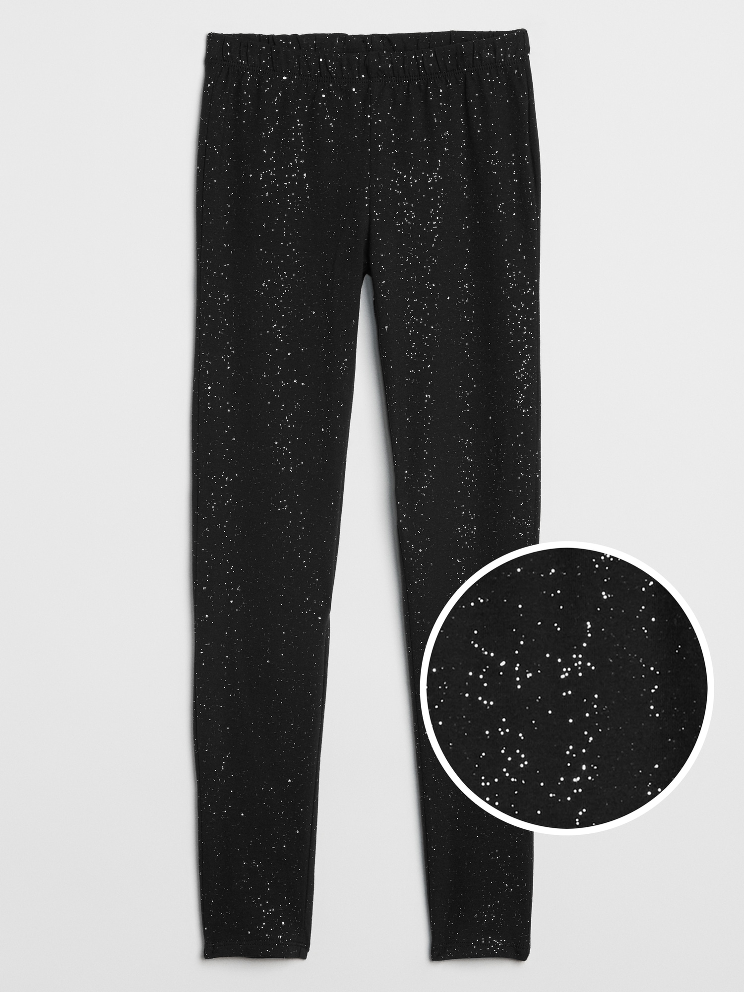 Long sparkly leggings - Black - Sz. 42-60 - Zizzifashion