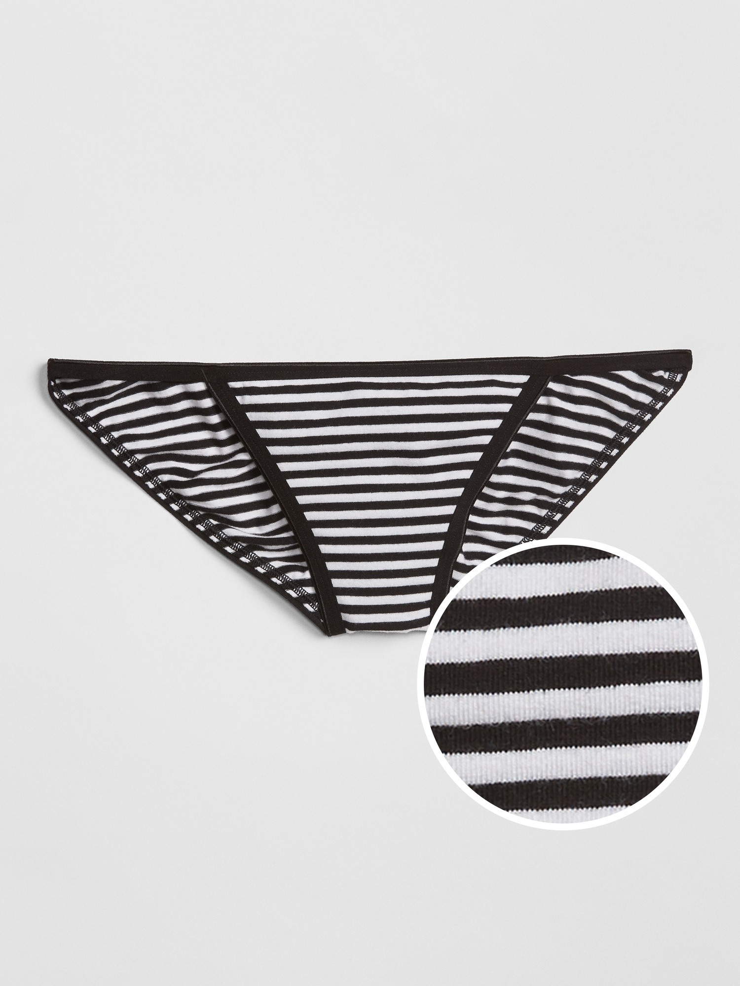 Stretch Cotton String Bikini