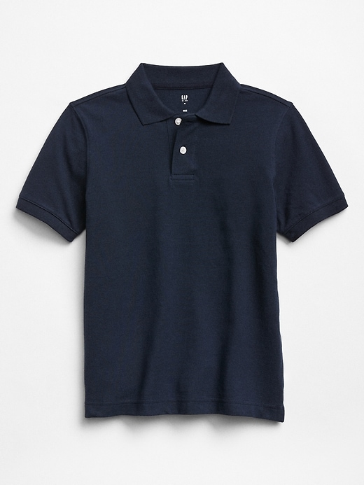 Image number 1 showing, Kids Uniform Pique Polo Shirt