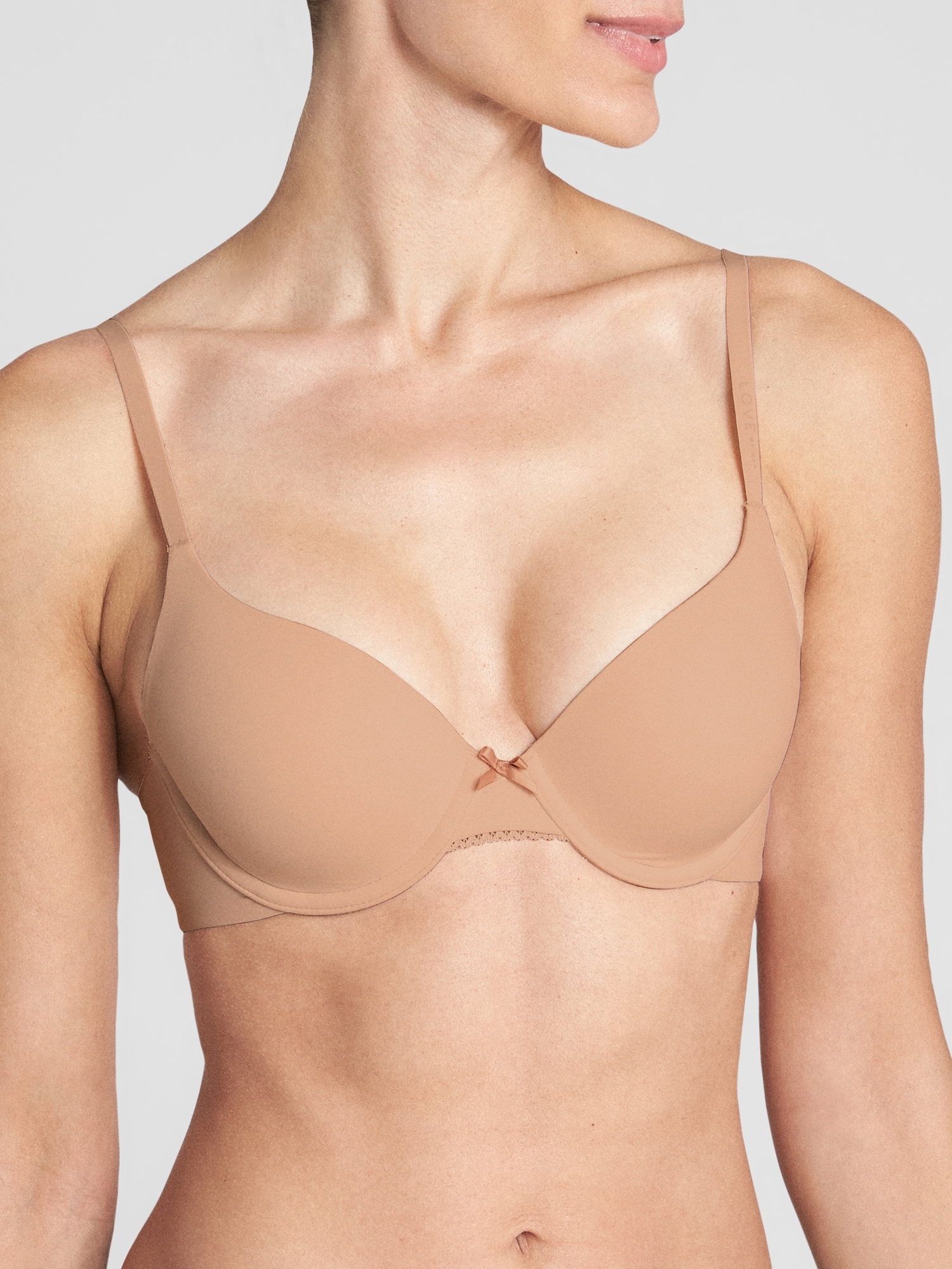 The T-Shirt Lightly Lined Full Coverage Bra #Straps#Hooks#underwire