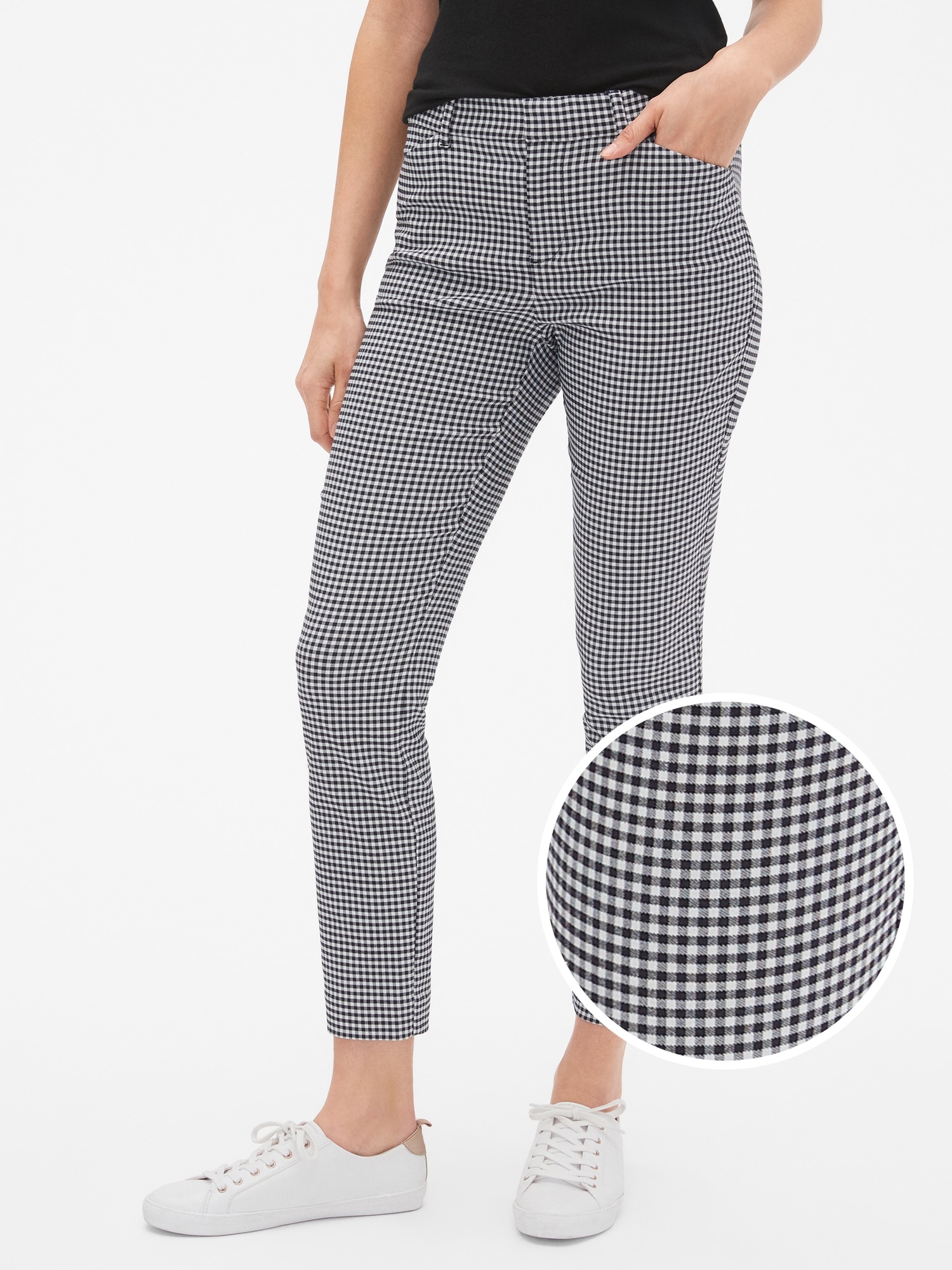 gap gingham pants