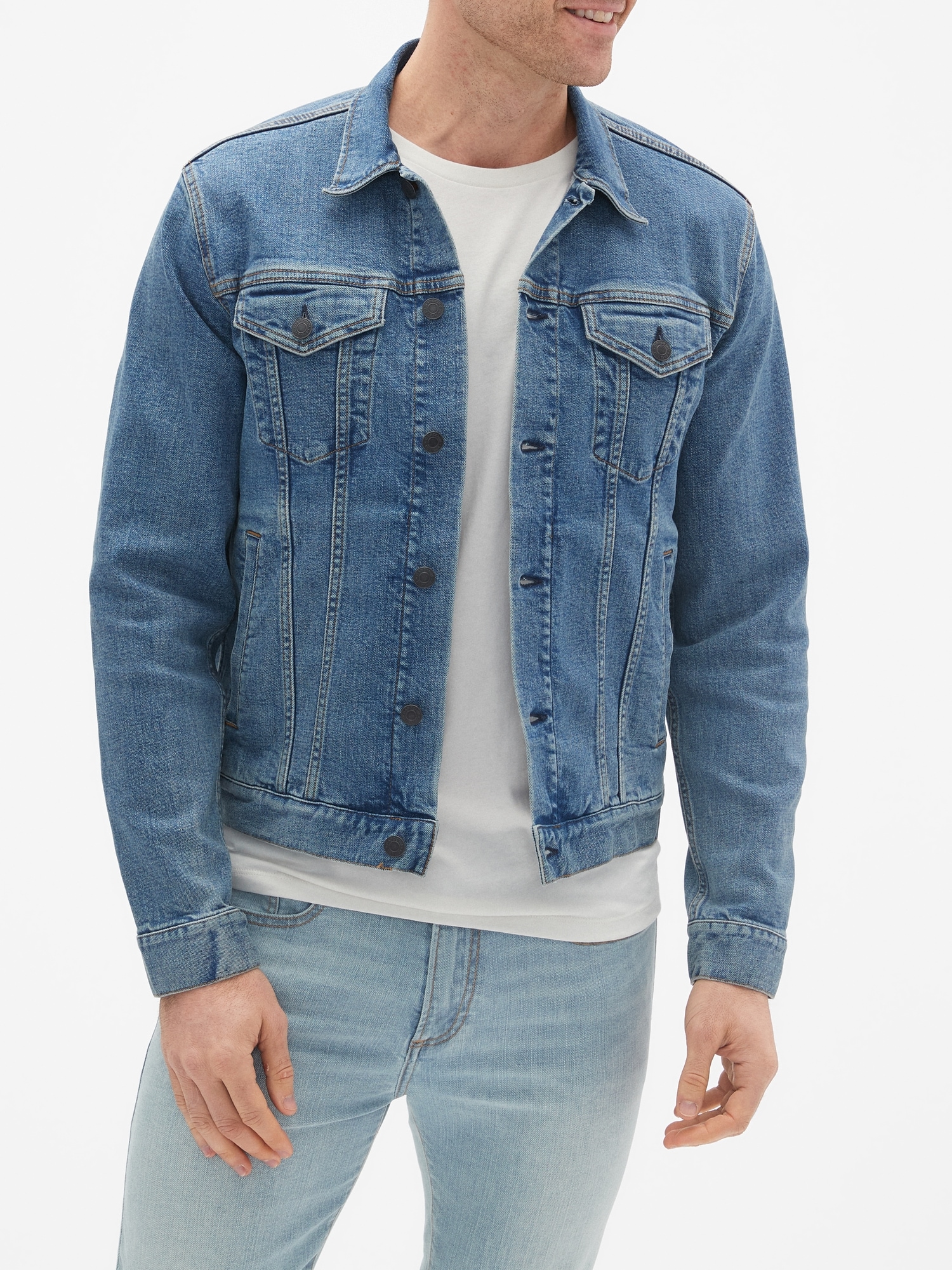 denim jacket with jeans