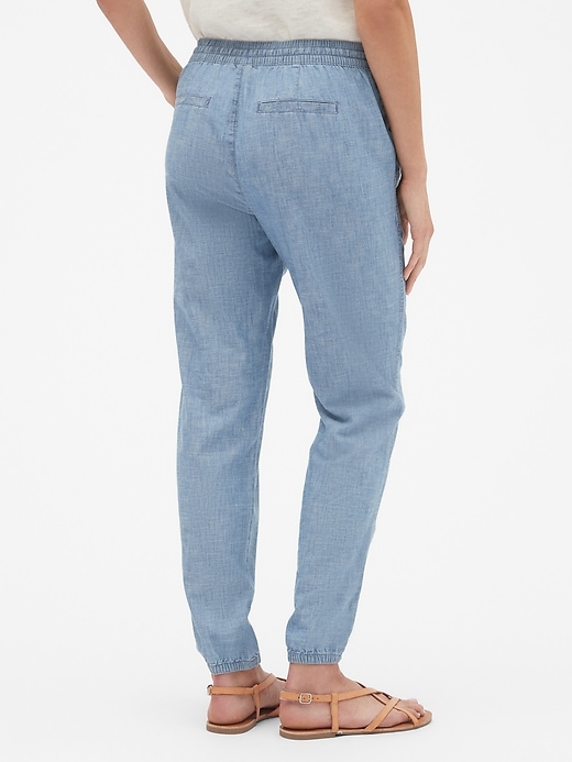 Utility joggers 2025 in chambray