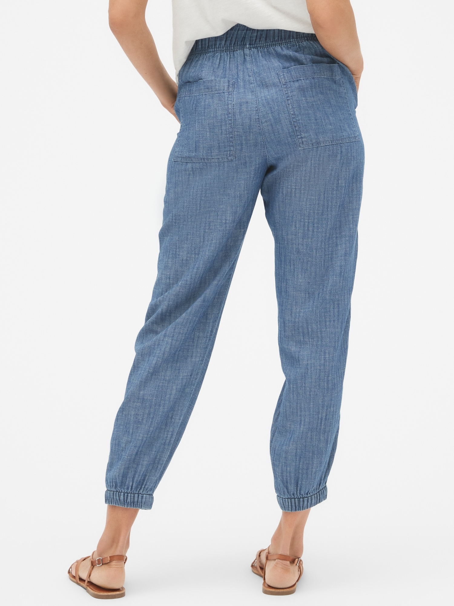 Chambray Joggers | Gap Factory