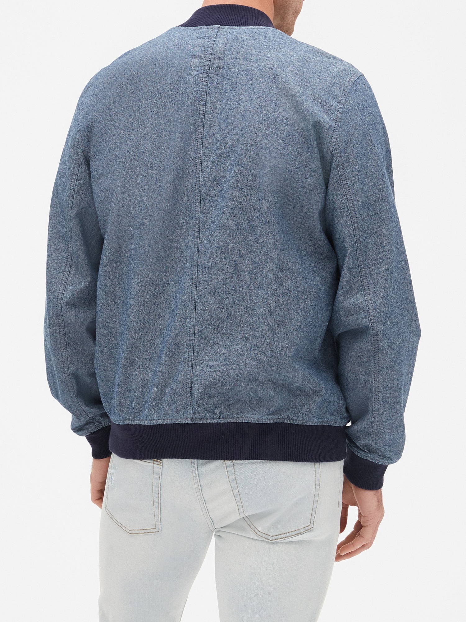 Chambray Bomber Jacket | Gap Factory