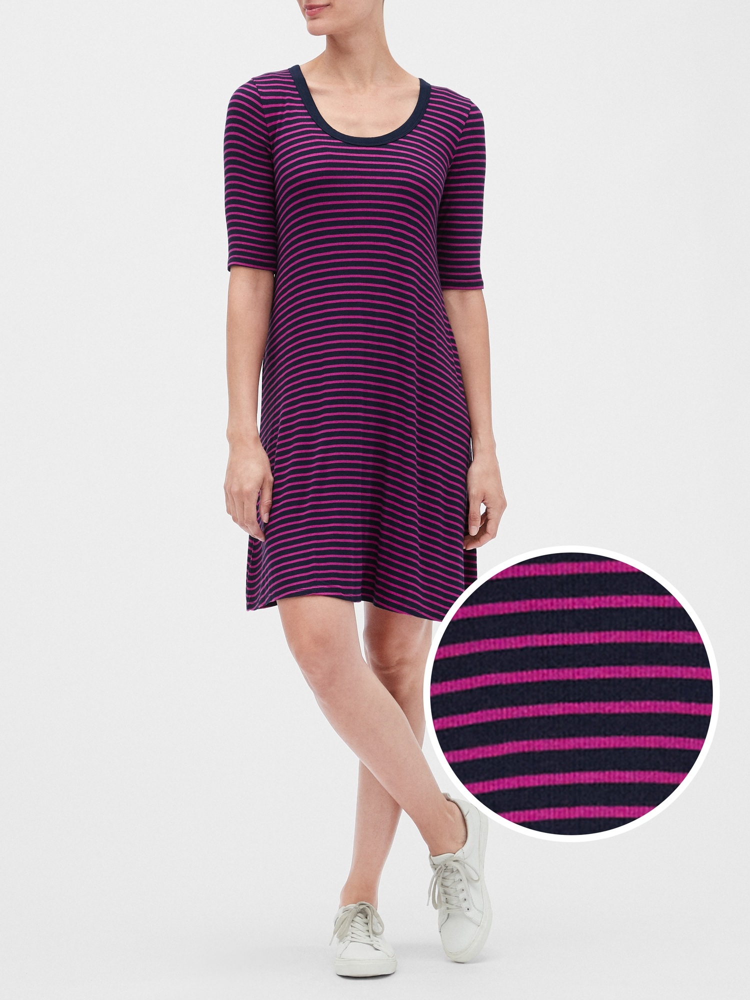 Scoop Neck Swing Dress