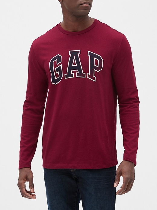 Gap Logo Long Sleeve T Shirt Gap Factory