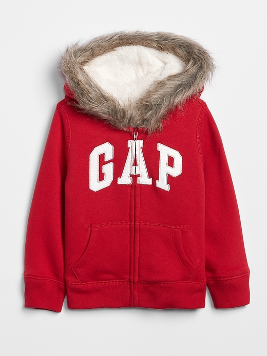 gap fur hoodie