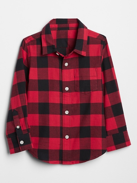 Toddler Plaid Twill Shirt | Gap Factory