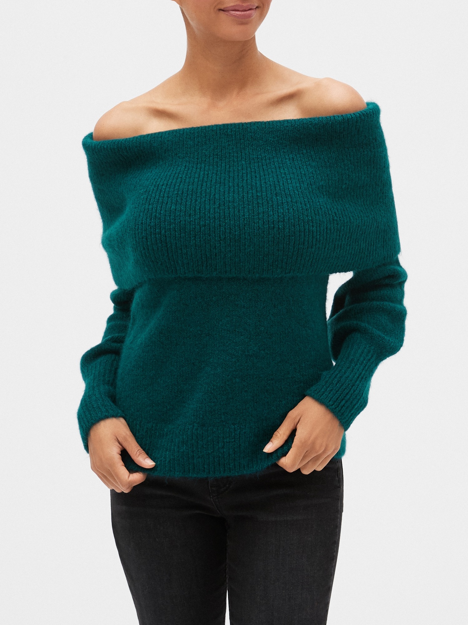 gap off the shoulder sweater