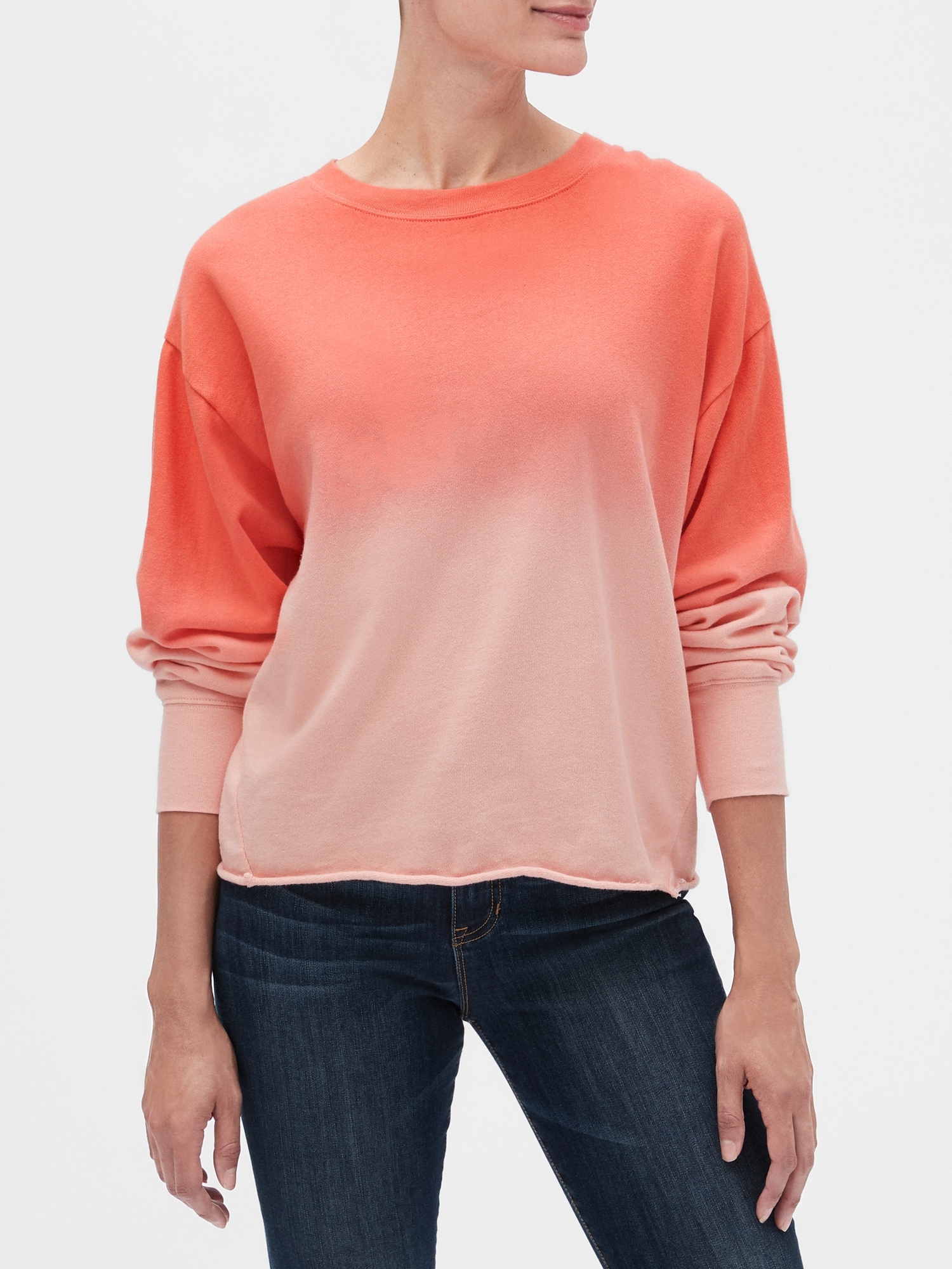 Drapey-Sleeve Sweatshirt