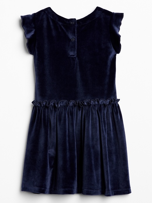 Toddler Velvet Ruffle Dress | Gap Factory