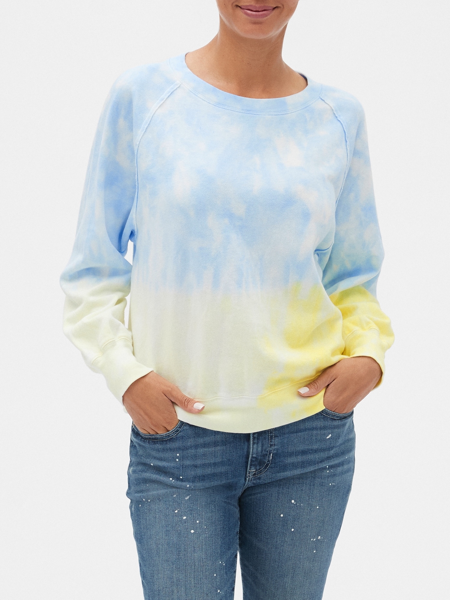 Gap womens hot sale tie dye sweatshirt