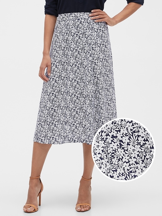 Gap animal outlet print midi skirt