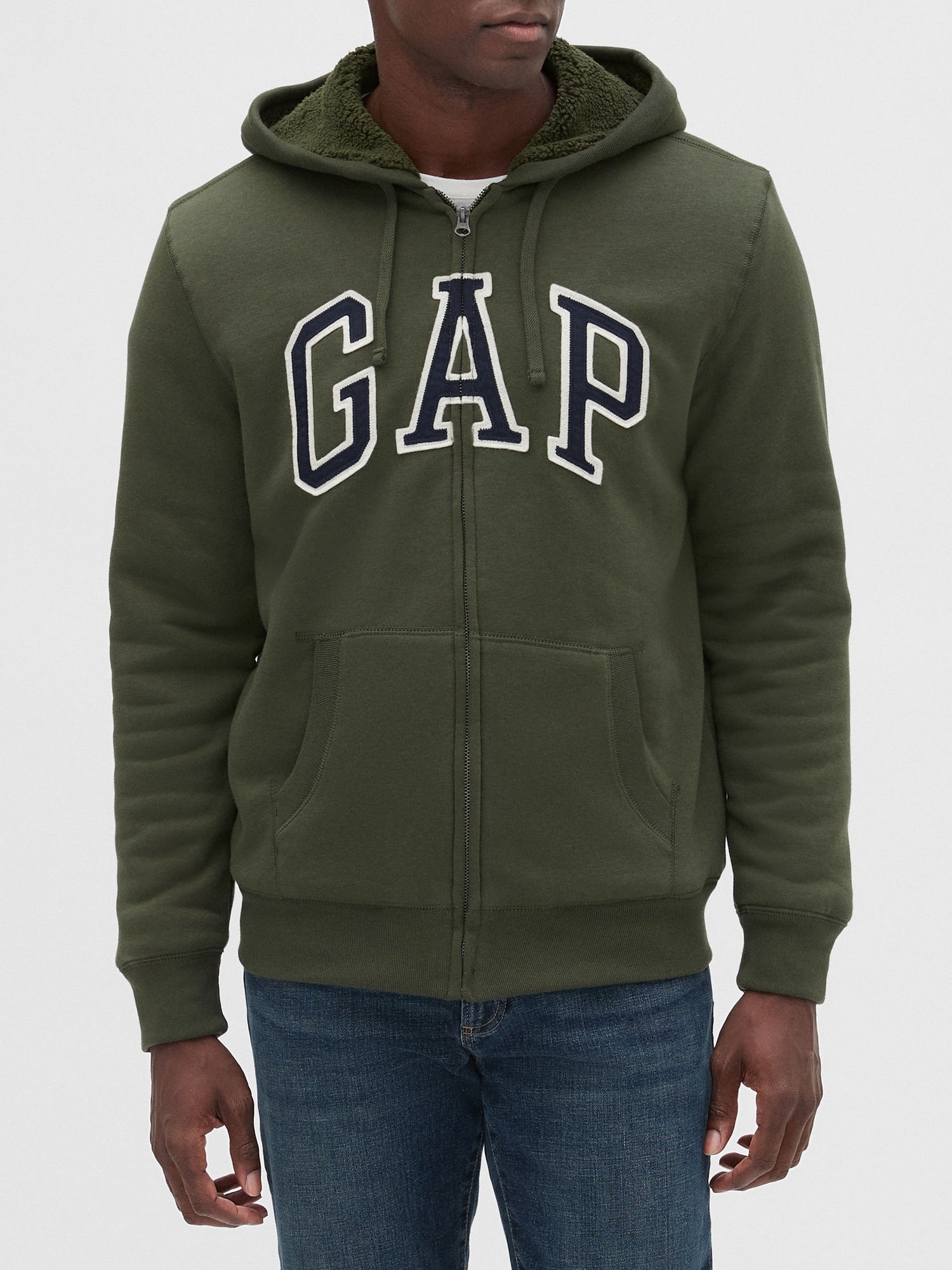 gap factory baby arch logo hoodie