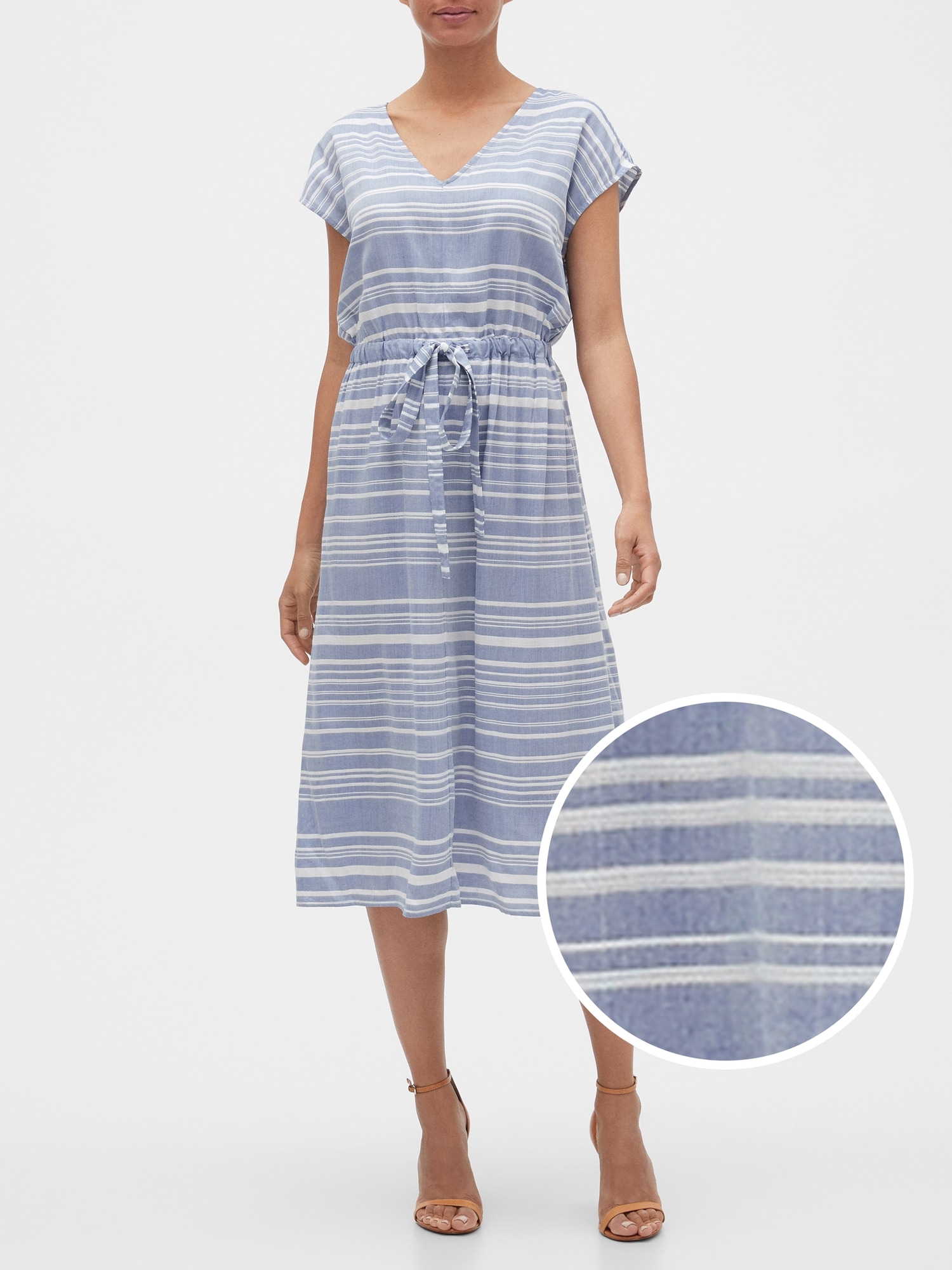 gap midi cap sleeve dress