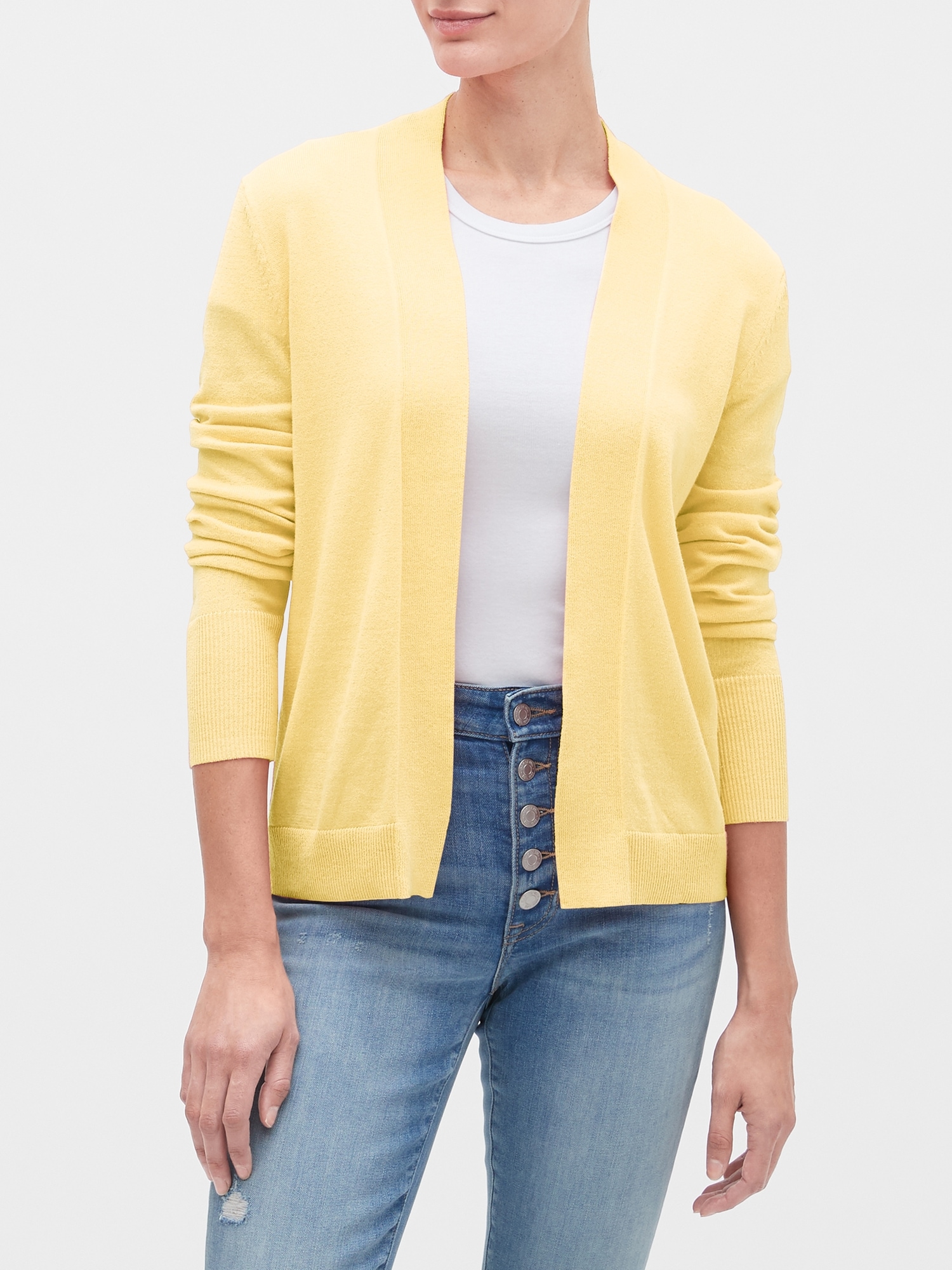 Gap yellow outlet cardigan